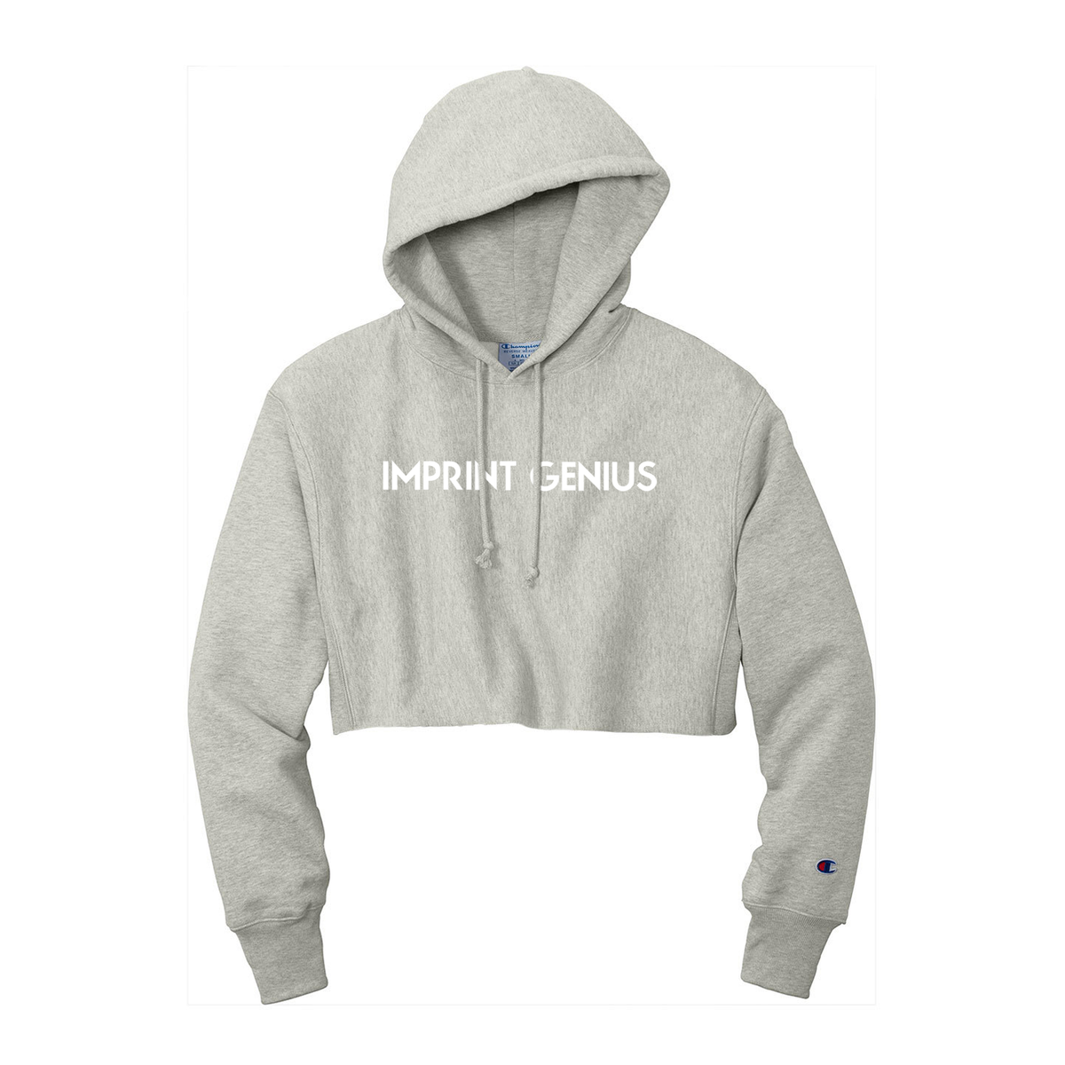 Champion cropped hoodie grey hotsell