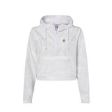 Independent Trading Co. - Women's Lightweight Quarter-Zip Pullover Crop Windbreaker
