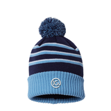 Richardson - Stripe Pom Cuffed Beanie