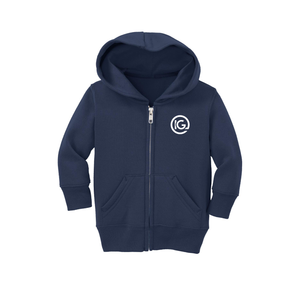 Port & Company® Infant Core Fleece Full-Zip Hooded Sweatshirt
